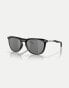 Фото #1 товара Oakley thurso square polarised sunglasses in black with grey mirrored lens in matte black