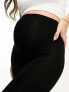 ASOS DESIGN Maternity over the bump basic legging short in black