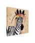 Фото #2 товара Victoria Borges Klimt Zebra I Canvas Art - 15" x 20"
