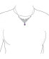 Фото #2 товара Bling Jewelry simulated Gemstone Purple Amethyst Good Luck Friendship Trinity Irish Love Knot Triquetra Infinity Statement Celtic Necklace V Collar Pendant For Women Teen Couples .925 Sterling Silver