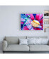 Фото #3 товара Deborah Broughton Flower Pink Daisy Dragonfly Canvas Art - 27" x 33.5"