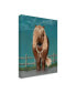 Fab Funky Horse Brown Pony with Bells, Full Canvas Art - 15.5" x 21"