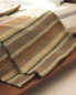 Striped throw