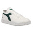 Фото #2 товара Diadora Mi Basket Row Cut 2030 Lace Up Mens Green, White Sneakers Casual Shoes