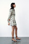 Фото #3 товара Платье мини ZARA в цветочном принте