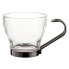 Фото #1 товара Набор из кофейных чашек Quid Supreme Прозрачное стекло и сталь 110 мл 3 предмета