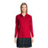 Фото #5 товара Women's School Uniform Tall Long Sleeve Interlock Polo Shirt