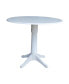 Фото #1 товара 42" Round Dual Drop Leaf Pedestal Table