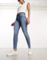 River Island sculpt skinny jeans in mid wash blue