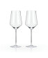 Фото #1 товара Raye Angled Crystal Bordeaux Wine Glasses, Set of 2, 16 Oz