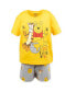 ფოტო #5 პროდუქტის Baby Boys Winnie the Pooh Mickey Mouse Tigger Pullover T-Shirt and French Terry Shorts Outfit Set to