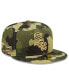 ფოტო #1 პროდუქტის Men's Camo Chicago White Sox 2022 Armed Forces Day On-Field 59FIFTY Fitted Hat