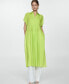 ფოტო #13 პროდუქტის Women's Slits Detail Shirt Dress