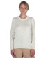 Фото #1 товара Women's 100% Pure Cashmere Long Sleeve Crew Neck Pullover Sweater