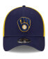 Фото #3 товара Men's Navy Milwaukee Brewers Team Neo 39THIRTY Flex Hat
