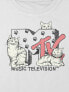 Kids MTV Cats Graphic Boxy Crop Tee