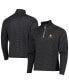 Men's Black 2024 Presidents Cup Micro Print Quarter-Zip Pullover Jacket