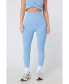 ფოტო #5 პროდუქტის Women's Seamless Marl Laser cut Leggings