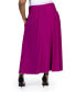 Фото #2 товара Plus Size Foldover Maxi Skirt With Pockets