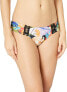 Фото #1 товара Lucky Brand Women's 183590 Side Shirred Hipster Bikini Bottom Swimwear Size L