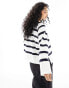 Barbour relaxed sweatshirt in white/navy stripe