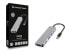 Фото #2 товара Conceptronic DONN02G - USB 3.2 Gen 1 (3.1 Gen 1) Type-C - HDMI,USB 3.2 Gen 1 (3.1 Gen 1) Type-A,USB 3.2 Gen 1 (3.1 Gen 1) Type-C - MicroSD (TransFlash),MicroSDHC,SD,SDHC,SDXC - 5000 Mbit/s - Aluminum - Aluminum