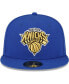 Men's Blue New York Knicks 2X Nba Champions Metallic Undervisor 59Fifty Fitted Hat 7 1/4 - фото #3