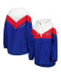 Women's White, Red Buffalo Bills Staci Half-Zip Hoodie Windbreaker Jacket