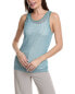 Фото #1 товара Lafayette 148 New York Pleated Rib Stitch Silk Tank Women's