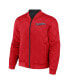 Фото #4 товара Men's Darius Rucker Collection by Black, Red Cleveland Guardians Reversible Full-Zip Bomber Jacket