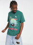 Coney Island Picnic mind open t-shirt in washed green with graphic print