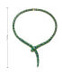 ფოტო #3 პროდუქტის Enchanting Emerald Cubic Zirconia Snake Collar Necklace in 14k Yellow Gold Plating with Blue & Green Enamel