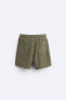 Lettuce-edge jacquard bermuda shorts