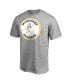 Фото #3 товара Men's Ash Milwaukee Brewers Cooperstown Collection Forbes T-shirt