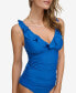 ფოტო #4 პროდუქტის Women's Ruffled Tummy-Control Tankini Top