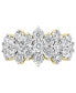 ფოტო #4 პროდუქტის EFFY® Diamond Cluster Ring (1 ct. t.w.) in 14k White Gold or 14k Yellow & White Gold