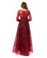 ფოტო #2 პროდუქტის Women's Gorgeous Overskirt Dress with Long Sleeves