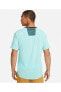 Dri-Fit Trail Rise 365 Ss Erkek açık mavi Koşu Tişört