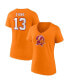 Фото #2 товара Women's Mike Evans Orange Tampa Bay Buccaneers Player Icon Name and Number V-Neck T-shirt