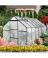 Фото #5 товара All-Season Heavy Duty 6x12 FT Greenhouse With Aluminum Base