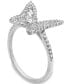 Cubic Zirconia Butterfly Statement Ring in Sterling Silver, Created for Macy's