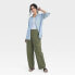 Women's Mid-Rise Utility Cargo Pants - Universal Thread Olive Green 6