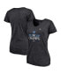 ფოტო #3 პროდუქტის Women's Heathered Charcoal New York City FC 2021 MLS Cup Champions Locker Room V-Neck T-shirt