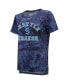 Фото #3 товара Women's Threads Deep Sea Blue Seattle Kraken Boyfriend Tie-Dye T-shirt