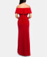 Фото #2 товара Petite Ruffled Off-The-Shoulder Gown