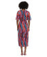 Women's Printed Raglan-Sleeve Wrap Dress