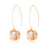 Bronze earrings with pearl VGE570