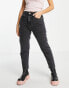 Pull&Bear Petite high waisted basic mom jean in washed grey