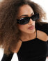 & Other Stories rectangle sunglasses in black