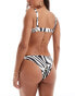 Фото #2 товара Murci exclusive bikini top co-ord in zebra print